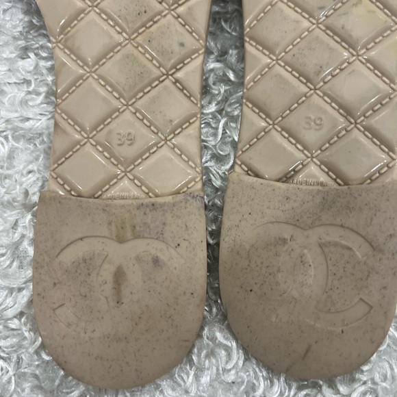 Chanel Camelia Flower PVC Jelly Sandals Light - Picture 6 of 12